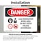 Signmission Lead Renovation Work Danger Sign, Vinyl Decal, 10in W x 7in L, 2PK OS-2PACK-DS-D-710-L-2182 - alternate 2
